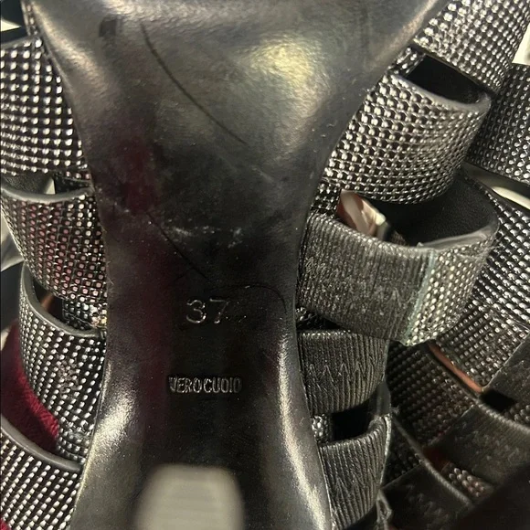 Alexander Wang Black and Silver Mules - Picture 4 of 6